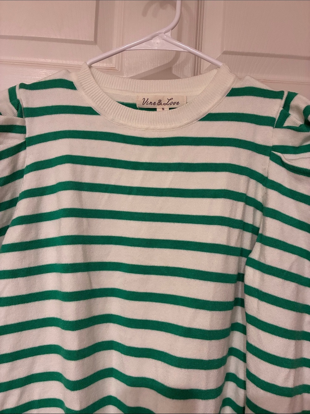Bold Green Striped Sweater